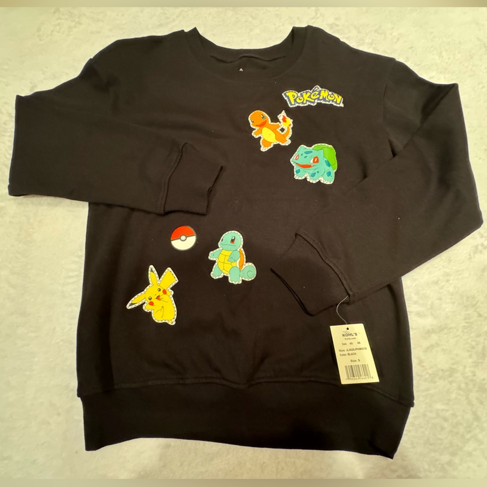 Pokémon Juniors Size Small Sweater New With Tags